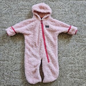 Patagonia pink baby bunting 3 month